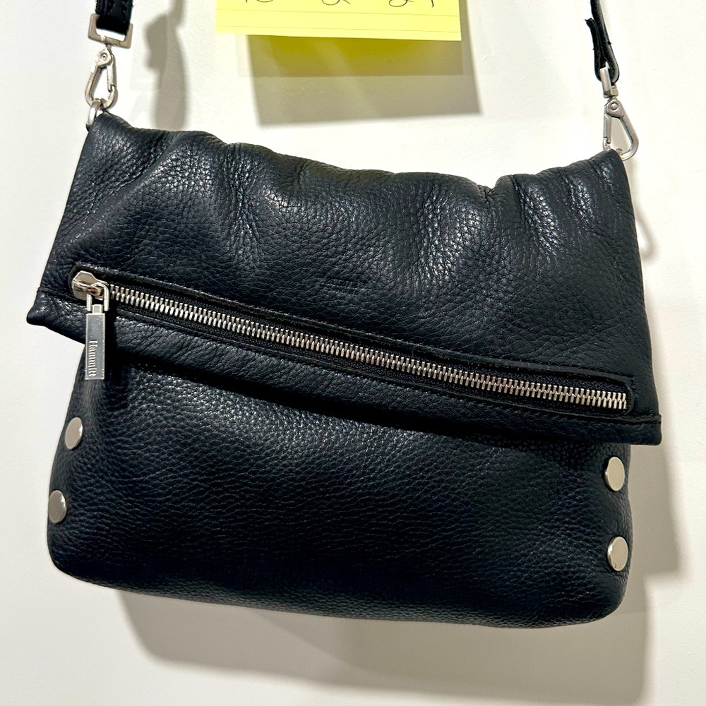 Hammitt VIP Medium Black and Brushed Silver